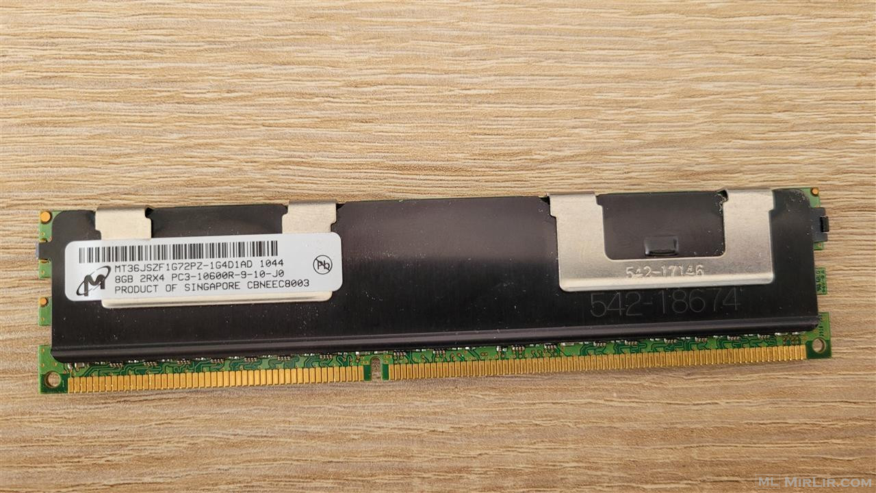 Ram Memorje DDR3 8GB 10600R per Server