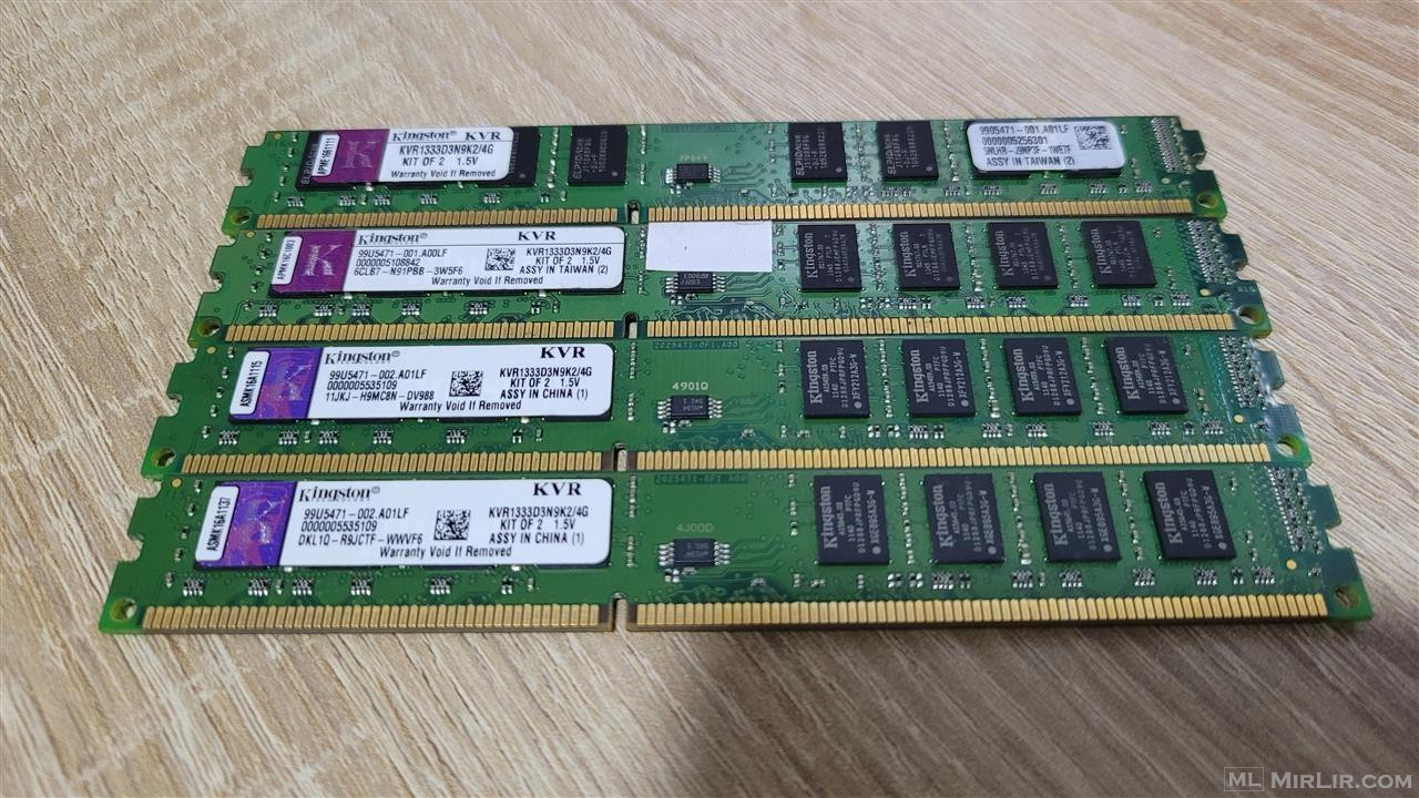 4 Cope RAM Memorje DDR3 ECC unbuffered 2GB