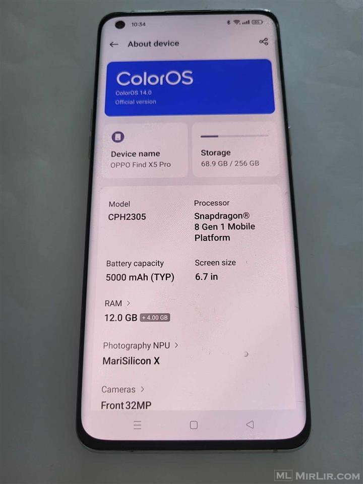 Okazion Oppo Find X5 Pro 5G 450 euro