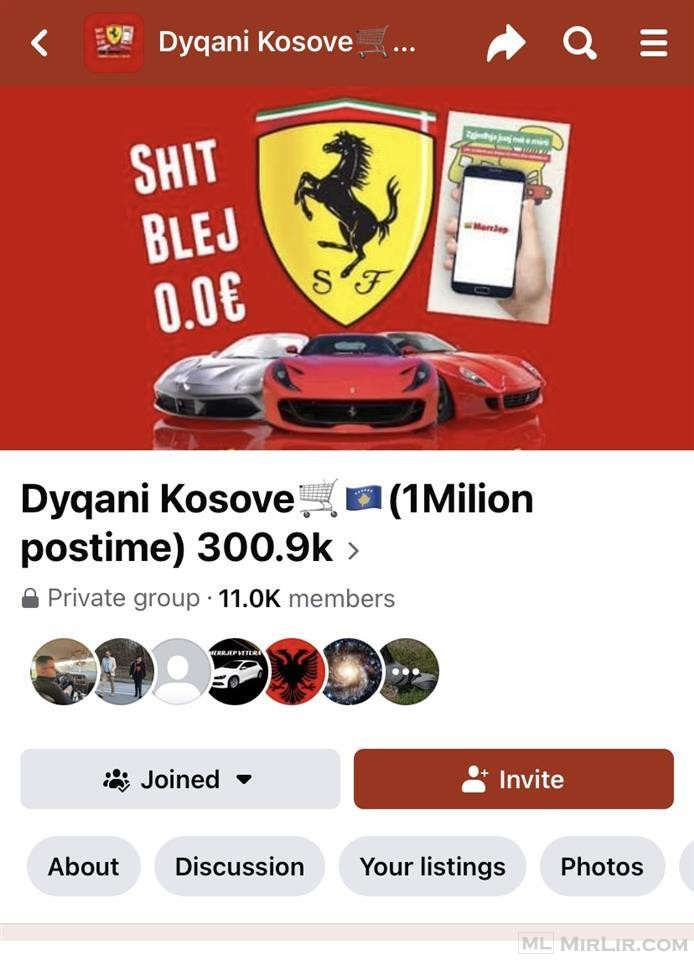 Postoni shpallje falas Fb. vetem shkruaj Dyqani Kosove  1mil