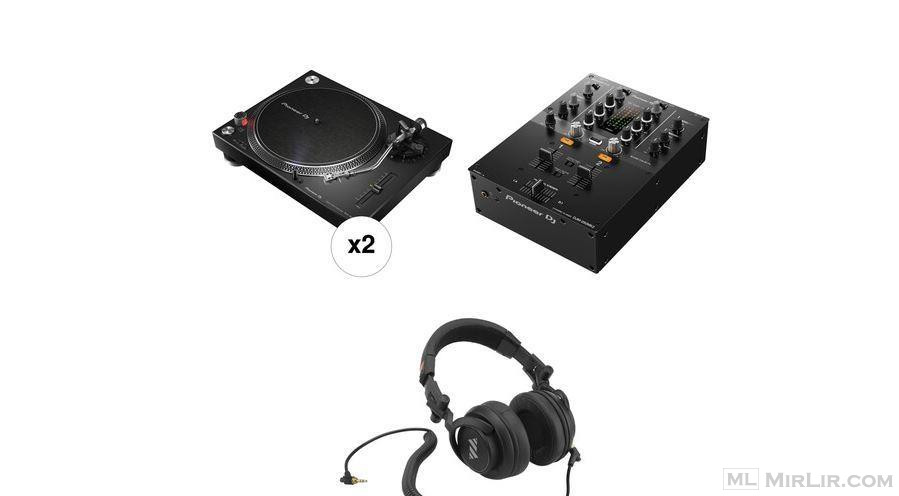 Pioneer DJ PLX-500-K Turntable DJ Kit with 2 x Turntables, M