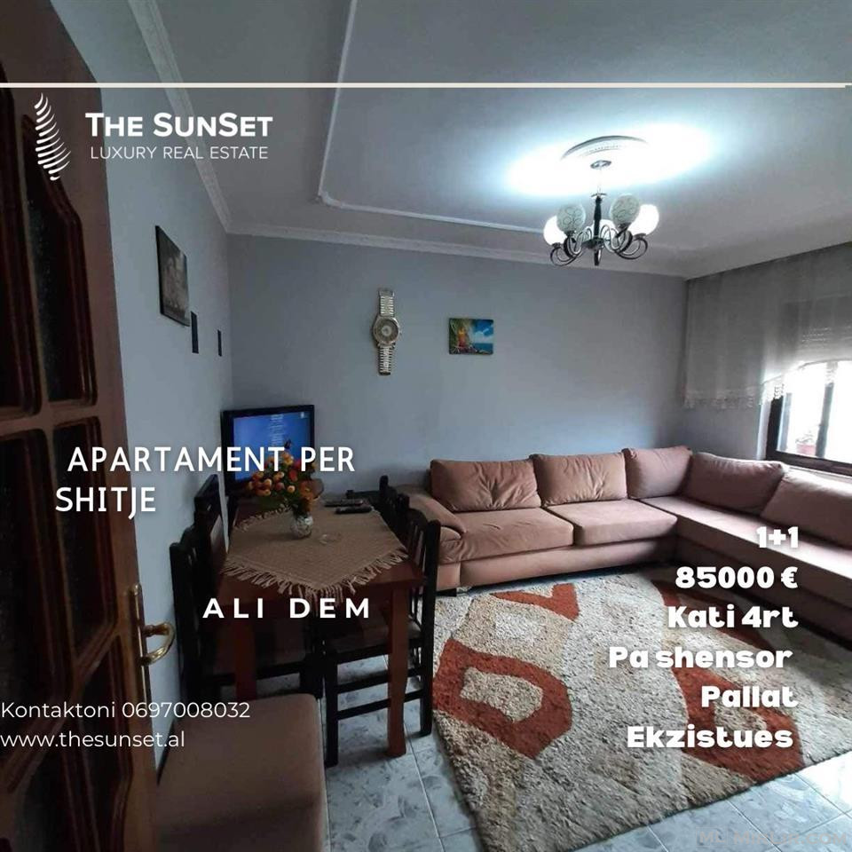 Apartament per Shitje 54m2 1+1 85000€ Pallat ekzistues 