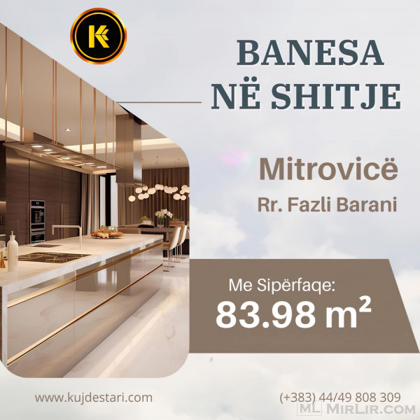 🌠 𝐒𝐇𝐈𝐓𝐄𝐓 Banesa me sipërfaqe 83.98 m² 🔖