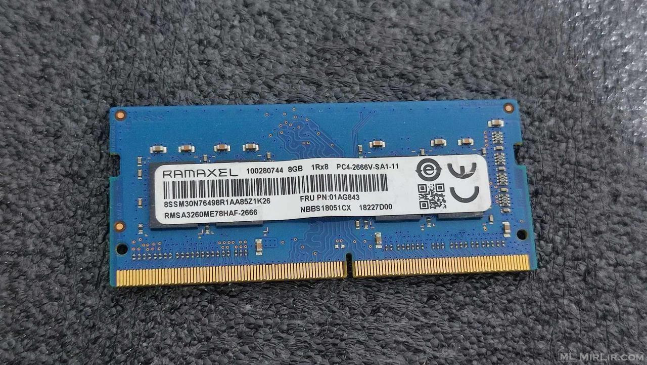 Ram memory 8GB DDR4 per llaptop