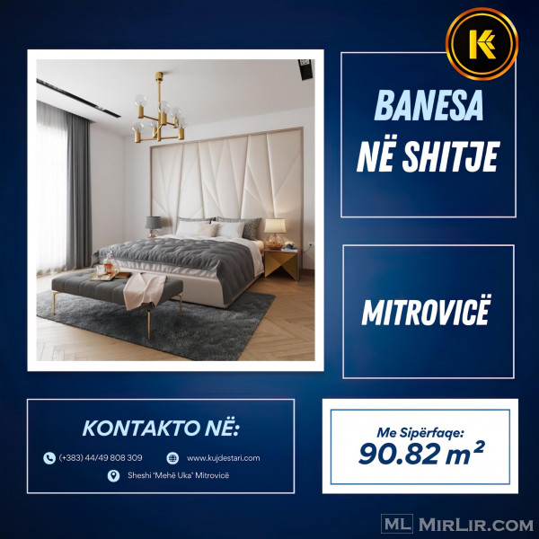 🌆 𝐒𝐇𝐈𝐓𝐄𝐓 Banesa me sipërfaqe 90.82 m² 🌆