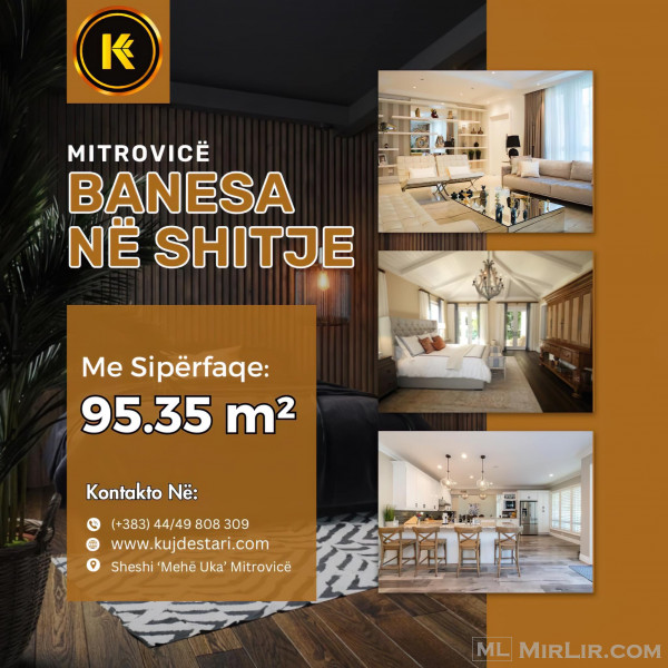 🌆 𝐒𝐇𝐈𝐓𝐄𝐓 Banesa me sipërfaqe 95.35 m² 🌆