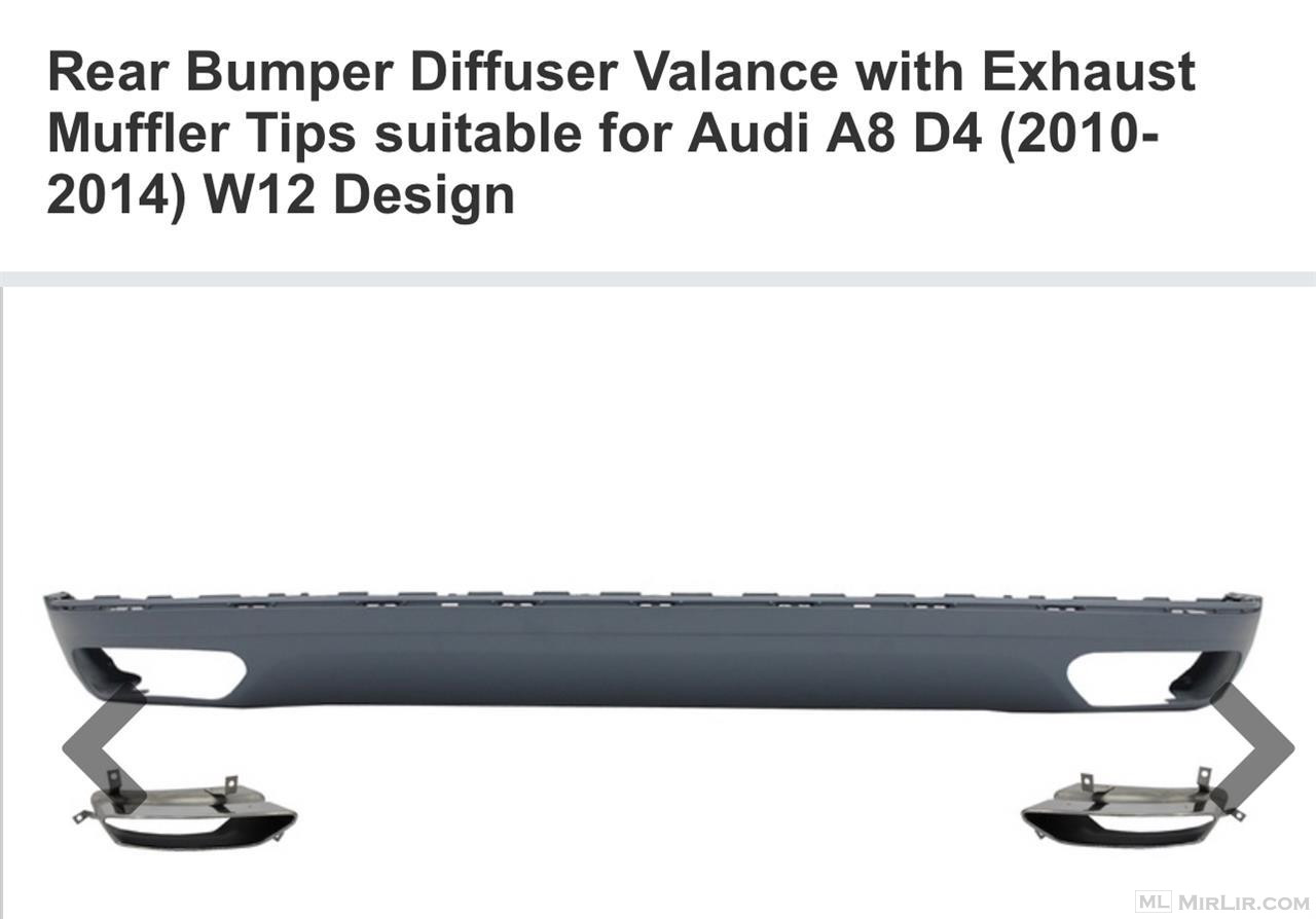 AUDI A8 2009-2017 DIFUZOR W12 design