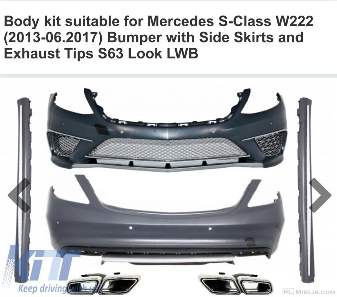 Mercedes S class w222 2013-2017 set 6.5 amg design
