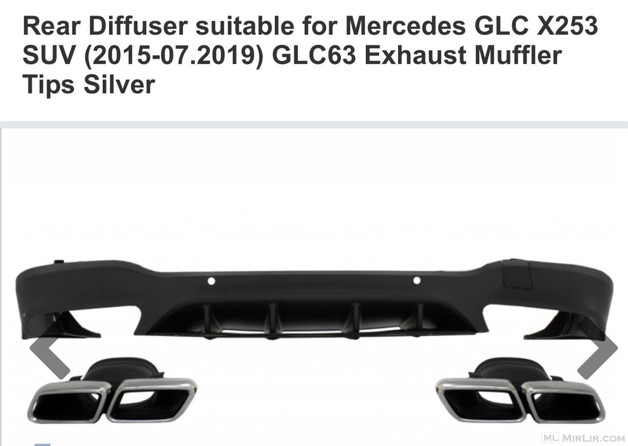 Mercedes GLC suv X253 difuzor + marmita 6.3 amg design 