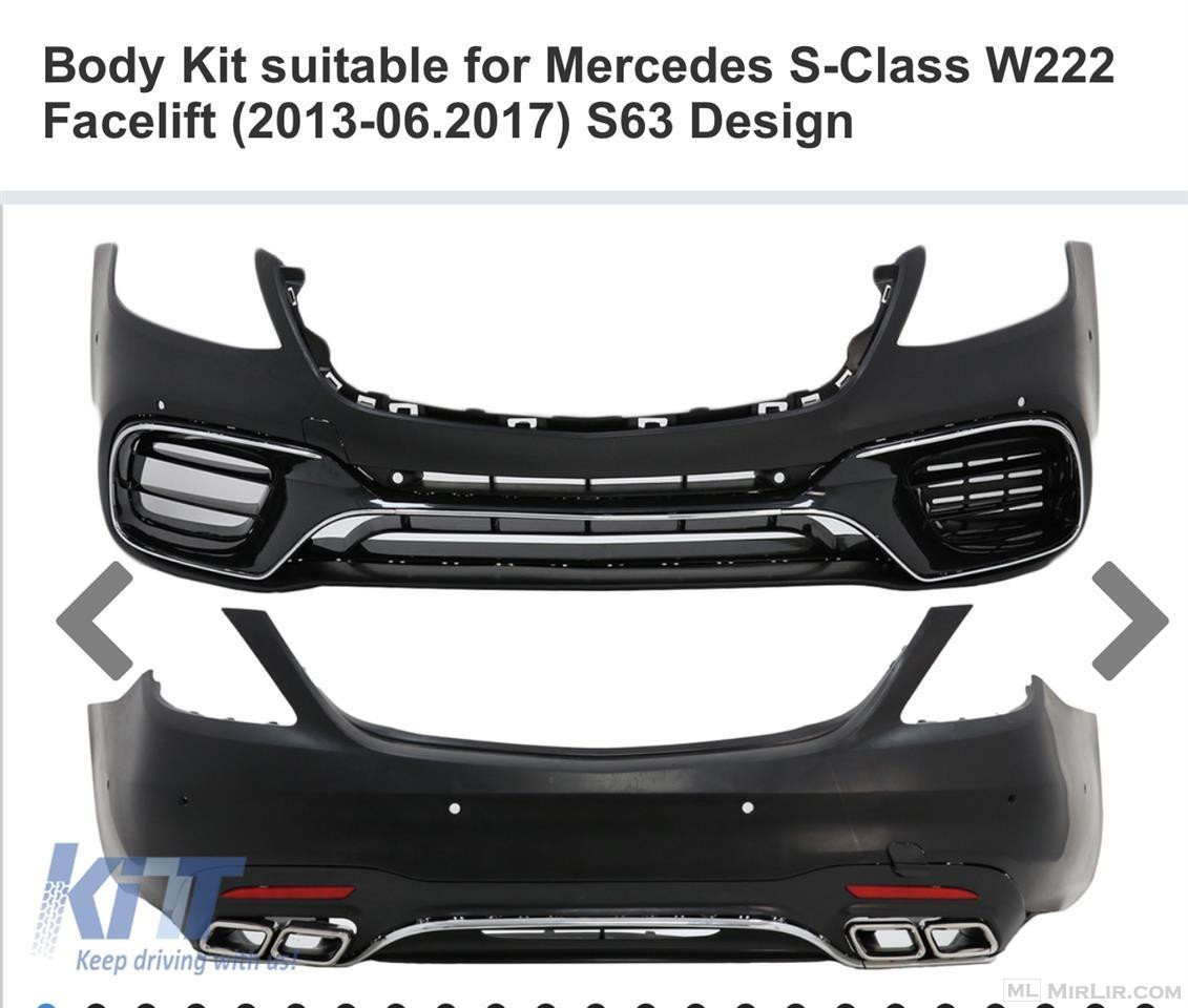 Mercedes S class w222 2018-2020 set 6.3 amg design 