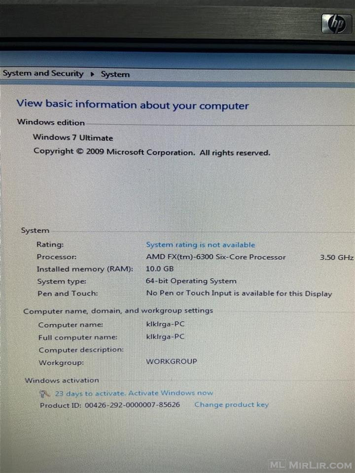 ADM FX (tm)6309six core Processro 3.50Ghz