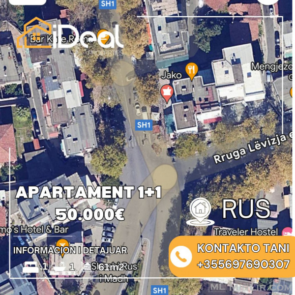🔥 Shitet Apartament 1+1 në "Rus", Shkodër! 🔥