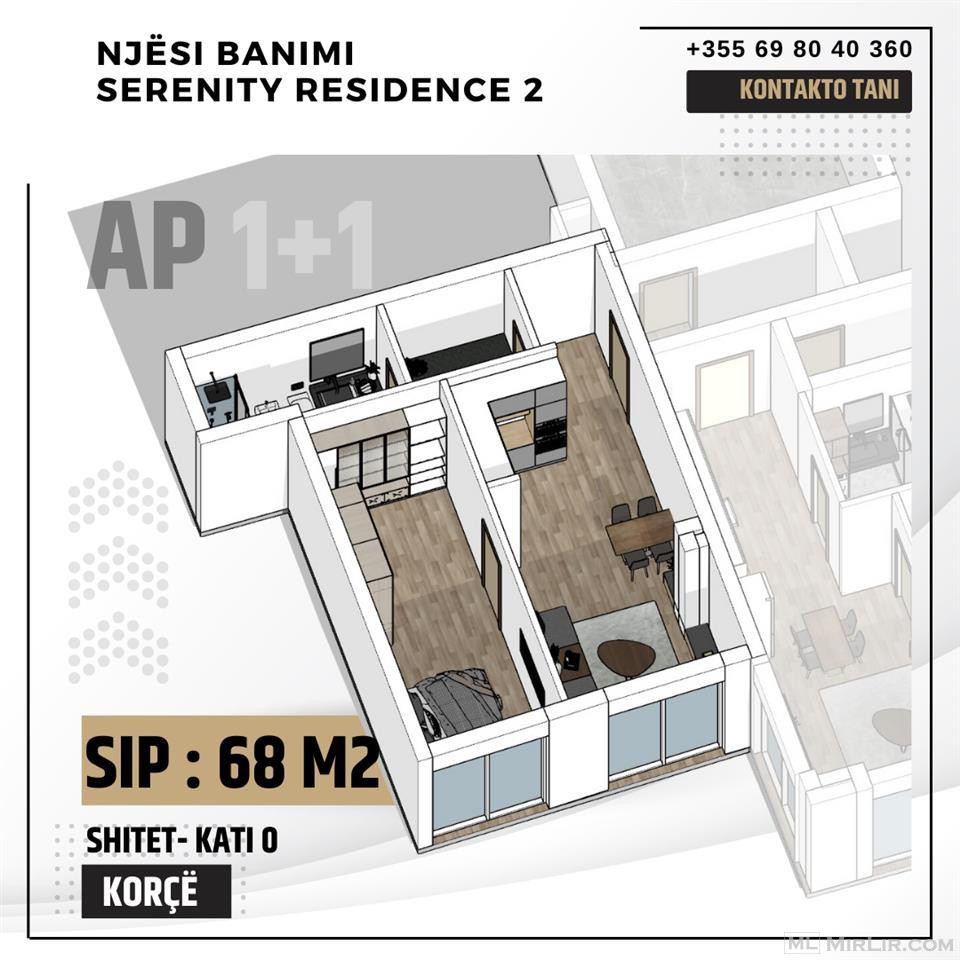 Korce, shitet apartament 1+1, 68 m² (tek Mësonjëtorja)