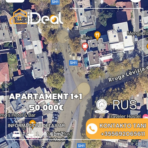 🔥 Shitet Apartament 1+1 në "Rus", Shkodër! 🔥