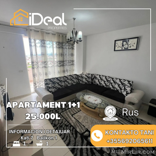 🔥 Jepet me Qira Apartament 1+1 në "Rus", Shkodër! 🔥