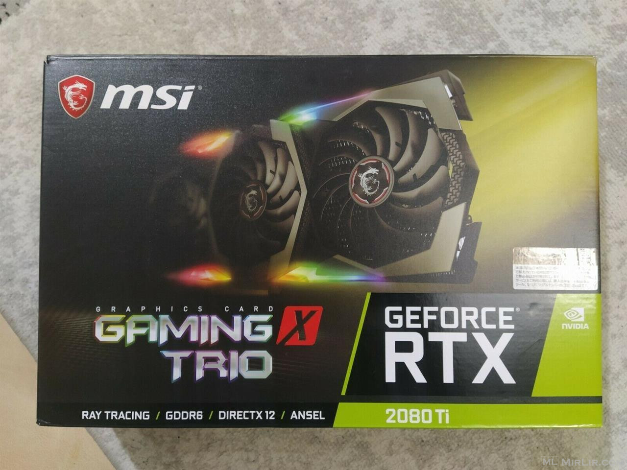 Graphics Gaming Card Msi Geforce rtx 2080ti