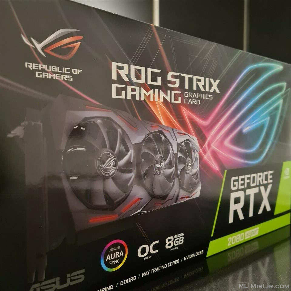 Gaming Graphics card Asus Rogstrix Geforce rtx 2080 super  