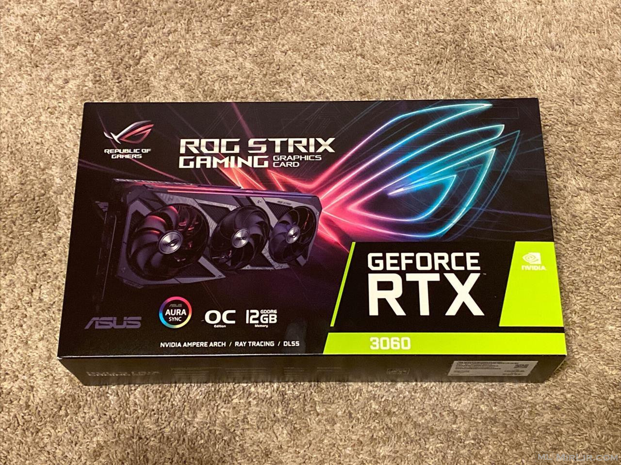 Graphics card Asus rog strix Geforce rtx 3060 