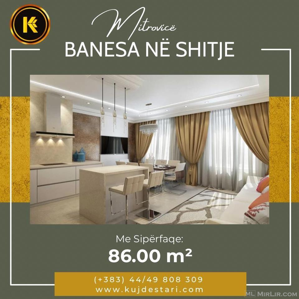 Shitet banesa me sipërfaqe 86.00 m².