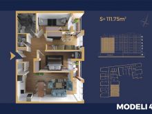  Banesë 3+1 me siperfaqe 111.75m² në #Shitje në Pejë