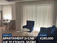 SHITET APARTAMENT 2+1 ME PAMJE DETI NE UJE TE FTOHTE, VLORE