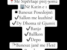 shiten dy banesa me siperfaqe prej 90m2