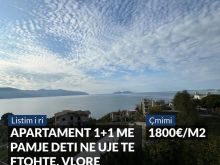APARTAMENT 1+1 ME PAMJE DETI NE UJE TE FTOHTE, VLORE