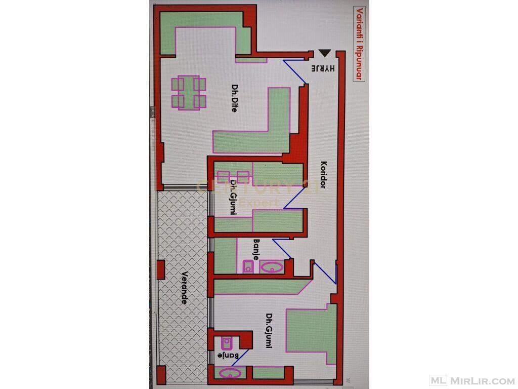 Apartament 2+1 për Shitje në Rrugën e Kavajës, Perballë Komp