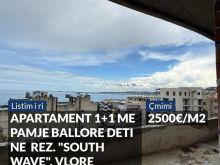 APARTAMENT 1+1 ME PAMJE BALLORE DETI NE REZIDENCEN „SOUTH WA