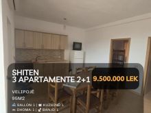 Shitet 3 Apartamente 2+1 te “Velipojë\", Shkodër!
