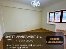 🔥 Shitet Apartament 2+1 te “Fusha Druve“, Shkodër! 🔥