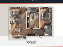 Shitet banesa 89.7m2 - aktiv Residence 2 - aktiv