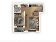Shitet banesa 58.3m2 - Central Park Residence - aktiv
