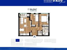 Shitet banesa 64.2m2 - Prestige Residence - aktiv