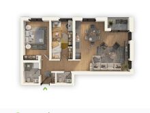 Shitet banesa 88.6m2 - Central Park Residence - aktiv