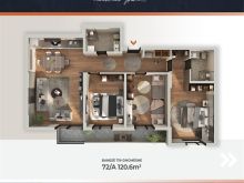 Shitet banesa 120.6m2 - aktiv Residence 2 - aktiv