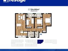 Shitet banesa 124m2 - Prestige Residence - aktiv