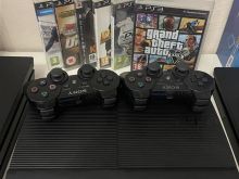 Ps3 Super slim me dy leva + Gta 5 500 gb memorje 