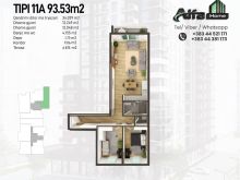 LINA-Shitet Banesa 93.5m2 kati -VII- Ferizaj 409/17