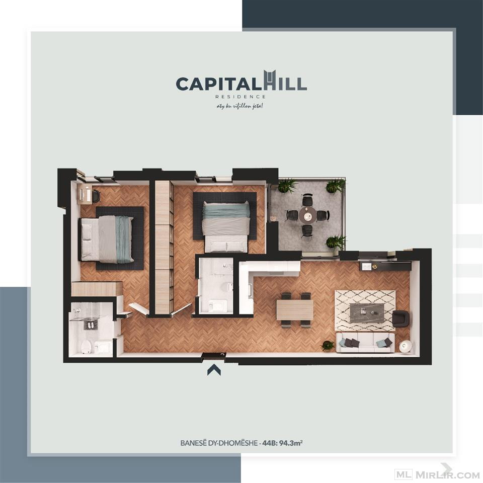 Shitet banesa 94.3m2 - Capital Hill Residence