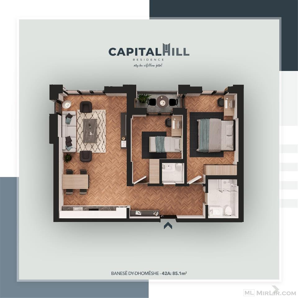 Shitet banesa 85.1m2 - Capital Hill Residence