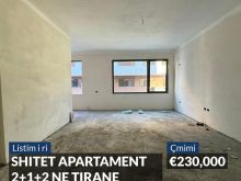 SHITET APARTAMENT 2+1+2 NE TIRANE
