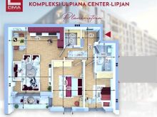 Banesa 80m2 kati 4 perball KOMUNES te ULPIANA CENTER