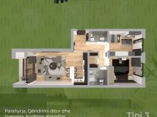 Banesa 92m2 kati 4 MBRAPA ALBI MALL te ALBDIZAJN