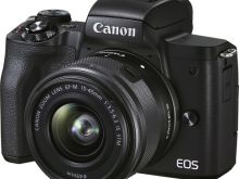 Canon EOS M50 Mark II Mirrorless Camera with 15-45mm Lens (Black)