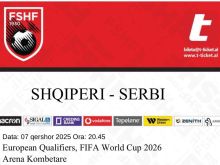 Bileta per ndeshjen Shqiperi - Serbi