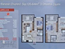 Shes Banese 135.64m² Duplex 3 dhoma gjumi Gjilan