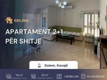 Apartament 2+1 në shitje – Golem, Qendër