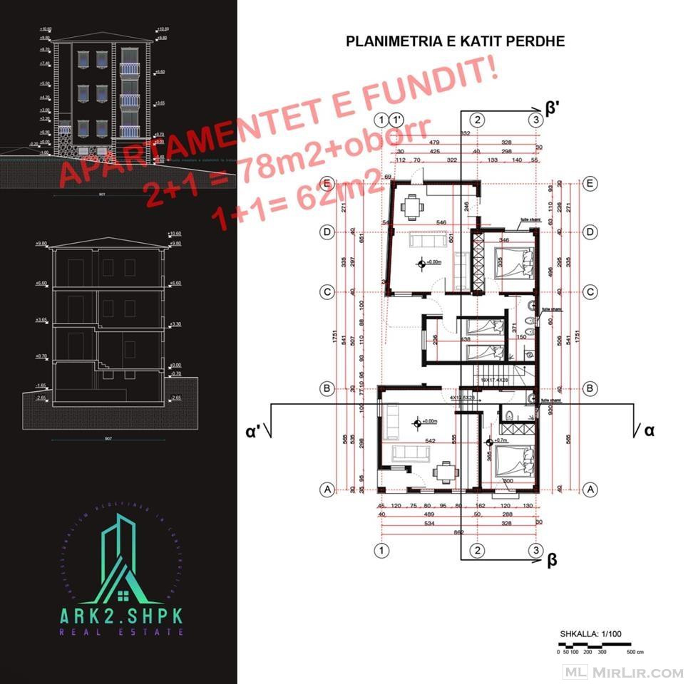 Shiten 2 apartamente LAGJJA 1 (1+1 dhe 2+1) - thumbnail 2