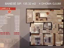 Banesë 135.32 m² 4 Dhoma Gjumi  Kati 1, Gjilan